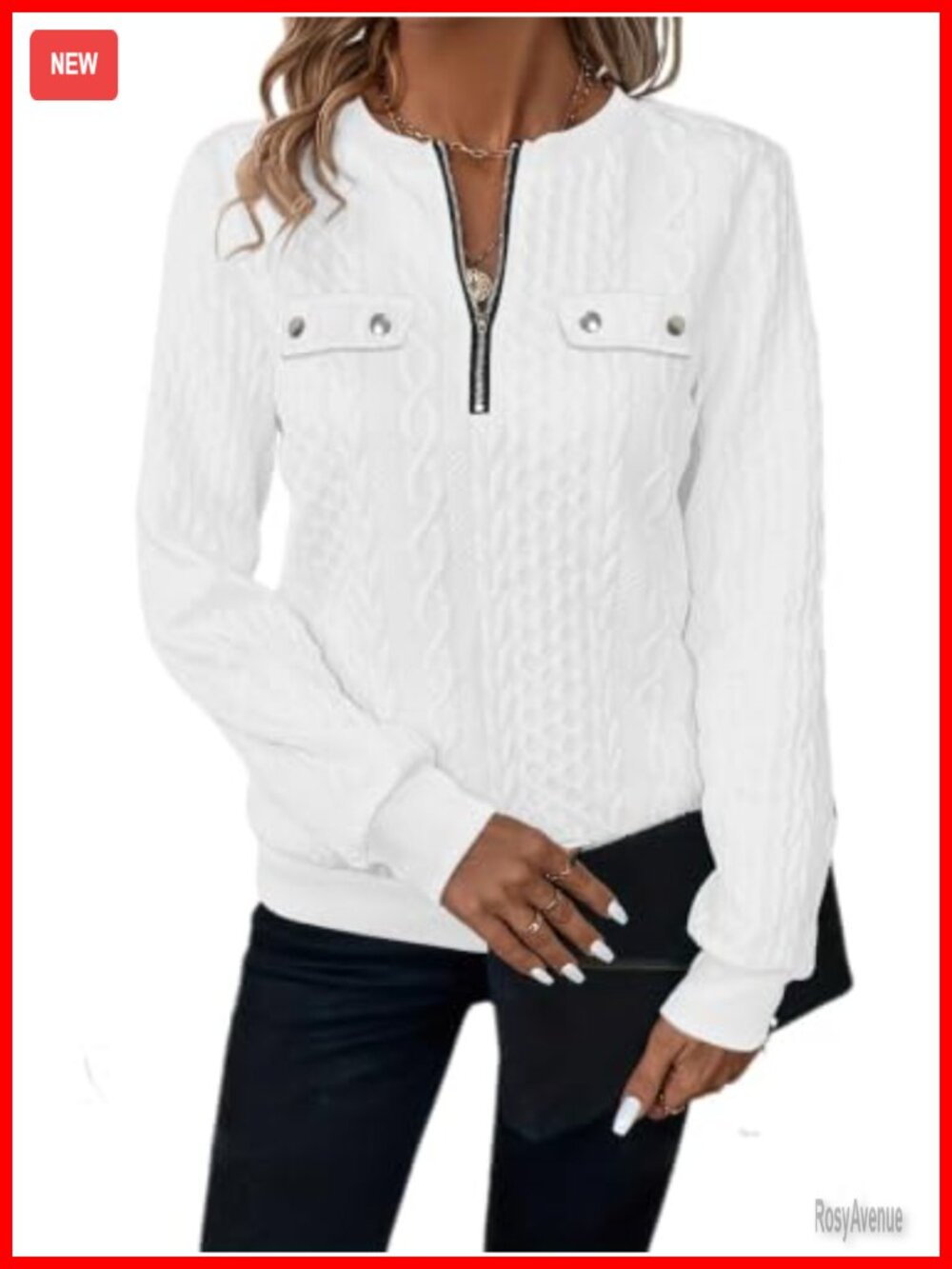 Womens Quarter Zip Quilted Pullover Textured Sweatshirt Long Sleeve Casual Top